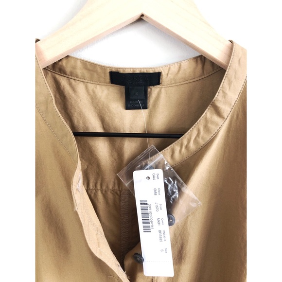 J. CREW Sleeveless Shirtdress Cotton Poplin - Picture 5 of 5